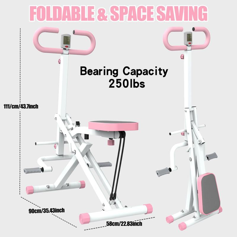 [Fahuac] Squat Machine for Home,Ride & Rowing Machine for Botty Glutes Butt Thighs,Ab Back/Leg Press Hip Thrust,330Lbs Foldable Exercise Equipment