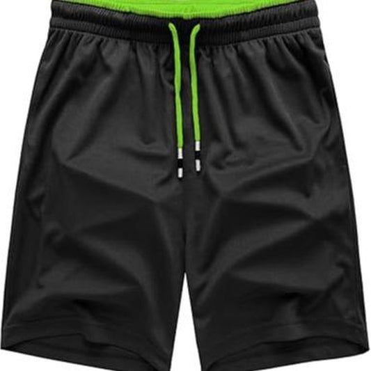 3PCS Men'S Athletic Shorts, Quick-Dry Jersey Shorts, Pull-On Knit Shorts with Pockets, Knit Gym Shorts