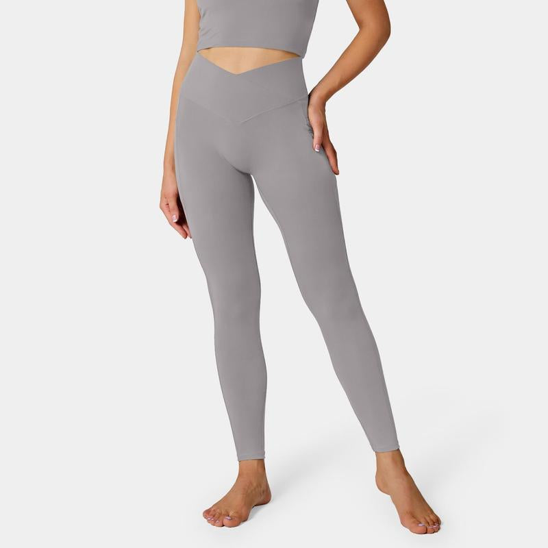 Halara Softlyzero™ Crossover Pocket Plain Leggings-Upf50+