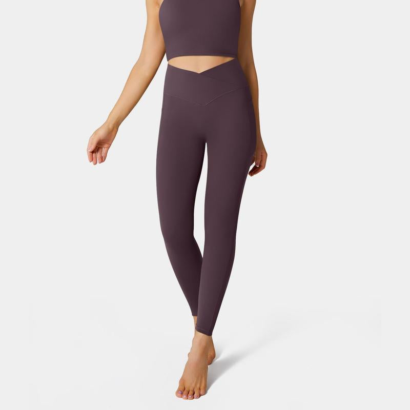 Halara Softlyzero™ Crossover Pocket Plain Leggings-Upf50+